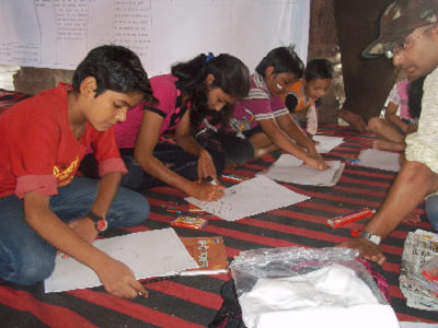 Child Service- nai subeh painting competition